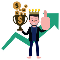 Business related illustrations for various graphic design and advertising applications.