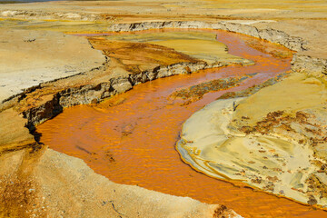 Poison from a gold mine - river pollution