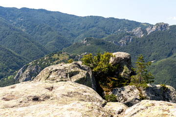 Fototapeta na wymiar Rhodope Mountains near Ancient sanctuary Belintash, Bulgaria