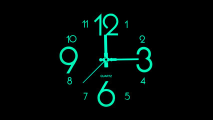 Glow in the dark clock