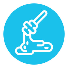 Honey Flat Icon Isolated On White Background