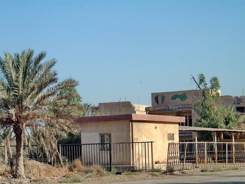 Buildings on a former Republican Guard camp, converted into a Forward Operating Base, in Taji, Iraq