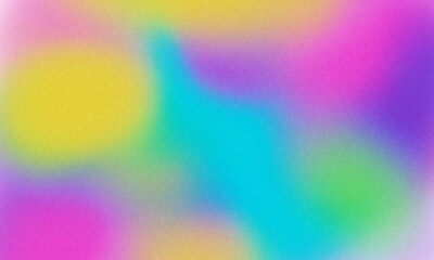 
Blurred Abstract Holographic gradient blended rainbow colors with  enhanced half tone, digital soft noise and grain textures for trending Lo-Fi background pattern - 485008394
