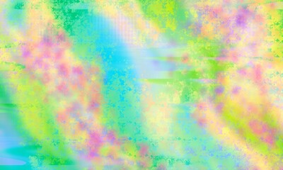 
Blurred Abstract Holographic gradient blended rainbow colors with  enhanced half tone, digital soft noise and grain textures for trending Lo-Fi background pattern - 485009536