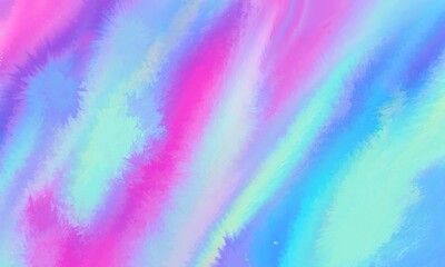 Fototapeta na wymiar Blurred Abstract Holographic gradient blended rainbow colors with enhanced half tone, digital soft noise and grain textures for trending Lo-Fi background pattern