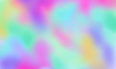 
Blurred Abstract Holographic gradient blended rainbow colors with  enhanced half tone, digital soft noise and grain textures for trending Lo-Fi background pattern