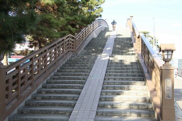 Fototapeta premium 草加松原の矢立橋