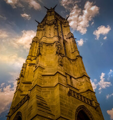 Fototapeta premium Gothic tower in Paris 