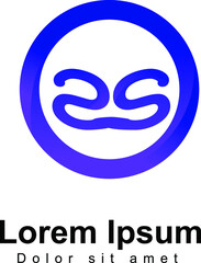 minimalist logo gradient purple blue for company group and your bussinies branding 