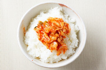 キムチご飯　韓国料理