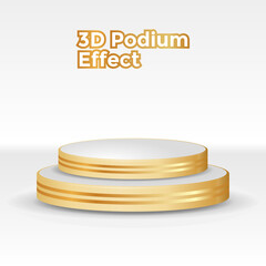 3D podium design for your creative social media contents