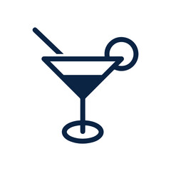 Cocktail  drink or mojito icon