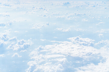 Blue sky and white clouds on a sunny day