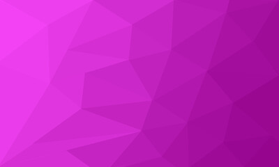 Triangular abstract pink gradient background. Geometric purple origami-style triangular design background