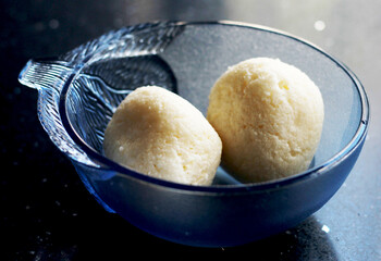 Indian Sweet Rasgulla Also Know as Rosogolla, Roshogolla, Rasagola, Ras Gulla is a Syrupy Dessert Popular in India