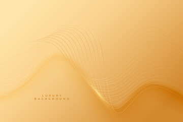 smooth wave lines golden premium background