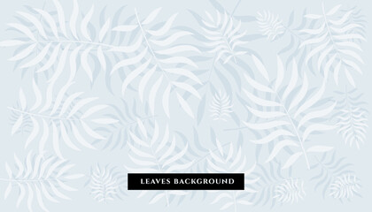 white leaves pattern background design