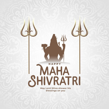maha shivratri indian festival card design