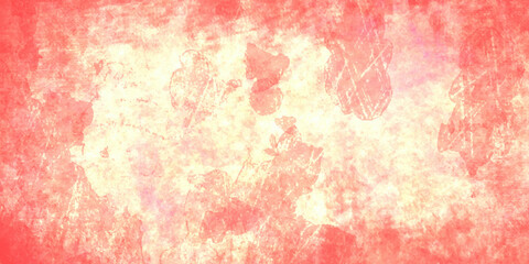 Fototapeta premium abstract background colorful watercolor background. Red and soft yellow grunge wall, highly detailed textured background.
