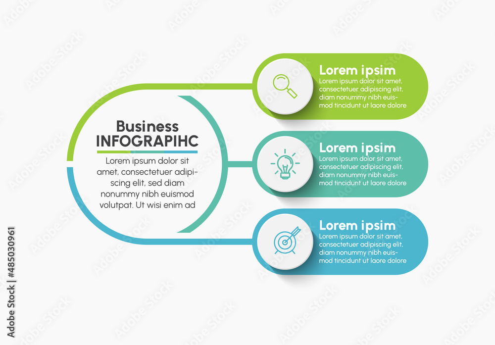 Wall mural business data visualization. timeline infographic icons designed for abstract background template mi