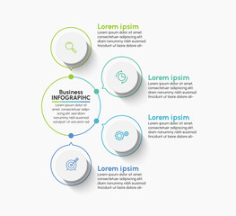 Business data visualization. timeline infographic icons designed for abstract background template milestone element modern diagram process technology digital marketing data presentation chart Vector