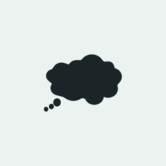 Thought bubble vector icon illustration sign