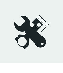 Car_service vector icon illustration sign