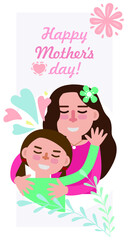Mother's Day gift illustration for various graphic design and advertising applications