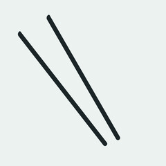 Chopsticks vector icon illustration sign