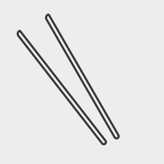 Chopsticks vector icon illustration sign