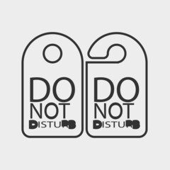 Do_not_disturb vector icon illustration sign