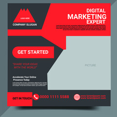 Modern Social Media Post Design Template 