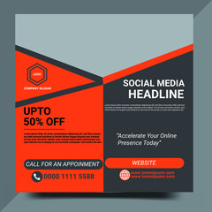 Modern Social Media Post Design Template 