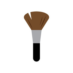 make up brush cosmetic icon vector
