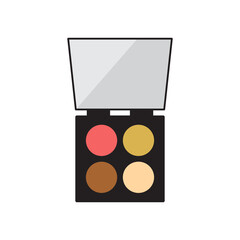 eyeshadow makeup cosmetic icon vector