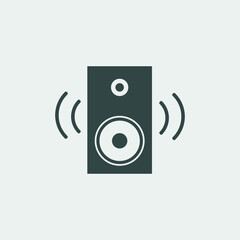 Speaker vector icon illustration sign