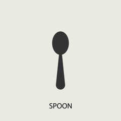 Spoon vector icon illustration sign