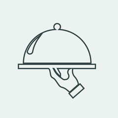 Covered_food vector icon illustration sign