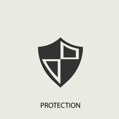 Protection vector icon illustration sign