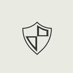 Protection vector icon illustration sign