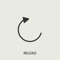 Reload vector icon illustration sign