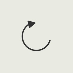 Reload vector icon illustration sign