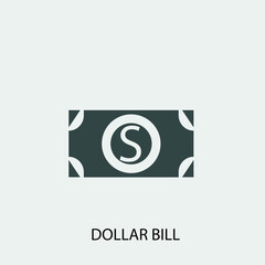 Dollar_symbol vector icon illustration sign