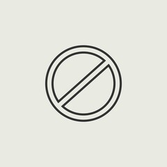 Cancel_sign vector icon illustration sign