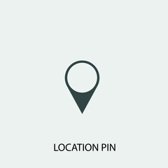 Location_pin vector icon illustration sign