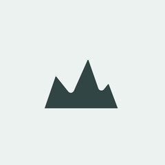 Mountain vector icon illustration sign
