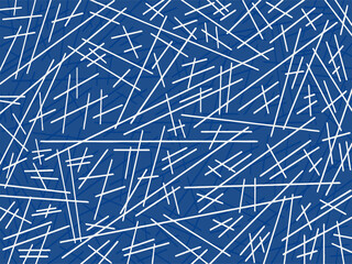 Abstract blue background with seamless stick pattern