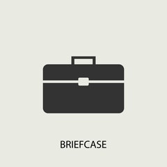 Briefcase vector icon illustration sign