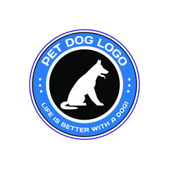 Dog pet animal silhouette. Good use for symbol, logo, web icon, mascot, or any design you want.