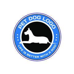 Dog pet animal silhouette. Good use for symbol, logo, web icon, mascot, or any design you want.